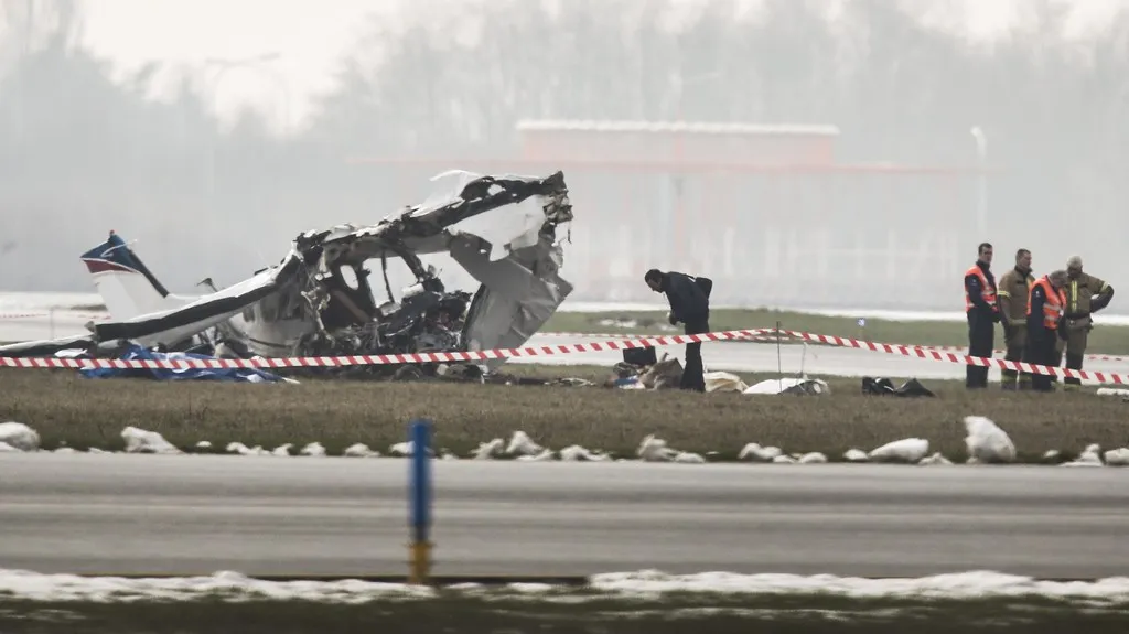 Nehoda cessny v Belgii