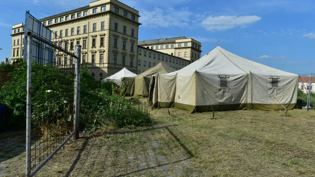 Stanové městečko v katastru Ostrovačic na Brněnsku