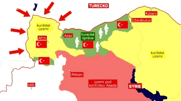 Syrské území pod kontrolou Turecka