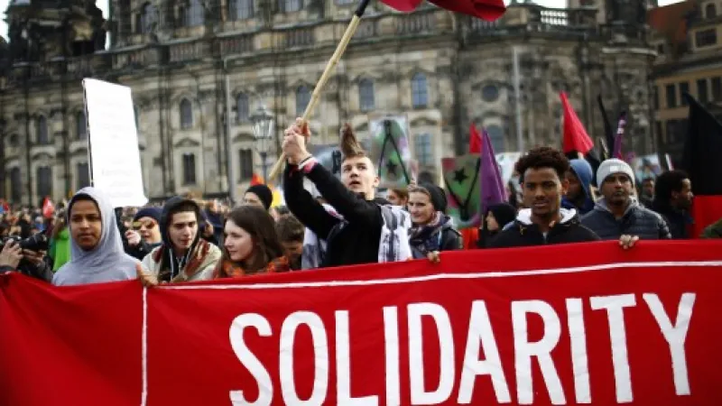 V Drážďanech se sešli odpůrci hnutí Pegida Zdroj: Reuters