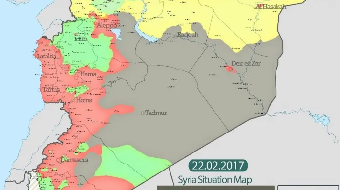 Rozdělení sil v Sýrii