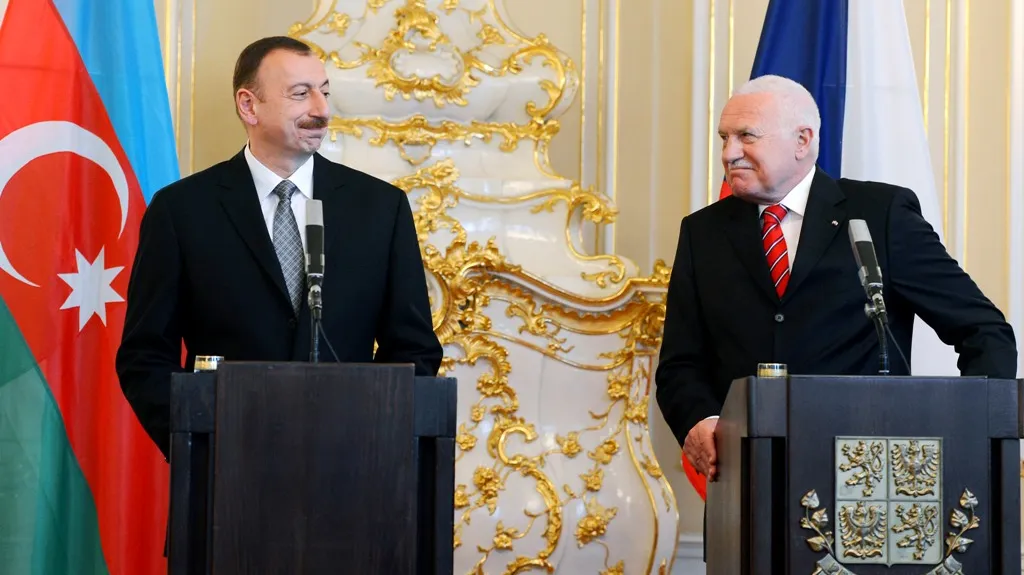 Václav Klaus a Ilham Alijev