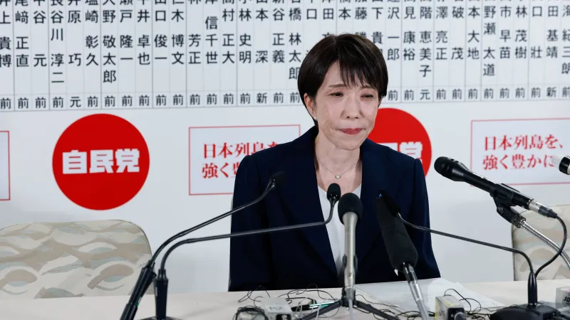 Japonská premiérka Sanae Takaičiová