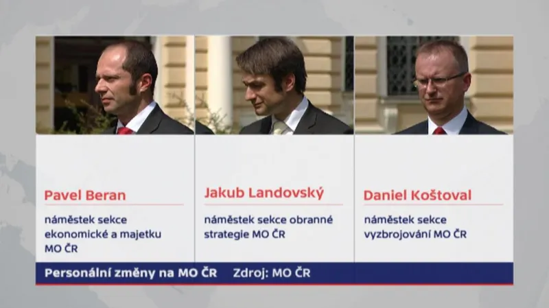 Změny na ministerstvu obrany