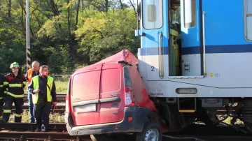 Nehoda vlaku a osobního auta na Znojemsku