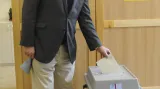 Miroslav Kalousek u voleb
