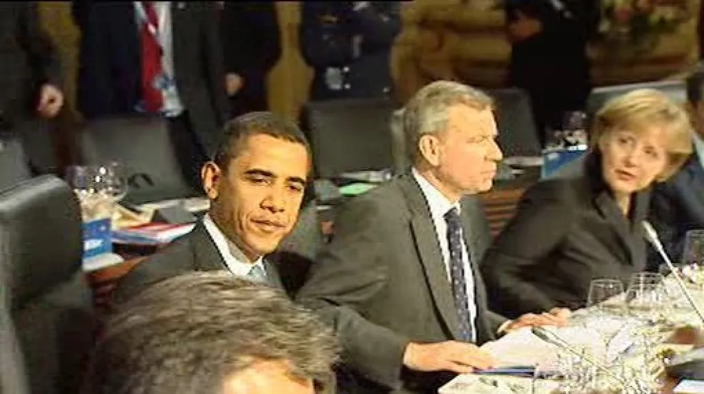 Obama na summitu NATO ve Štrasburku