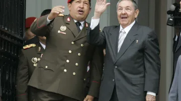 Exprezidenti Venezuely a Kuby - Hugo Chávez a Raúl Castro v roce 2010