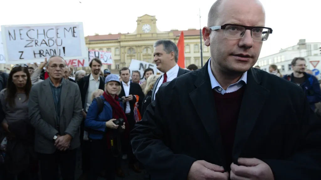 V Praze proběhl pochod na podporu Bohuslava Sobotky
