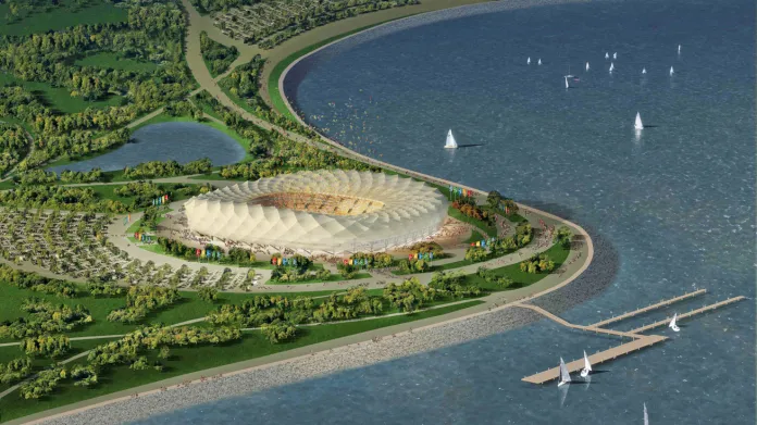 Projekt stadionu pro MS 2018 v Krasnodaru