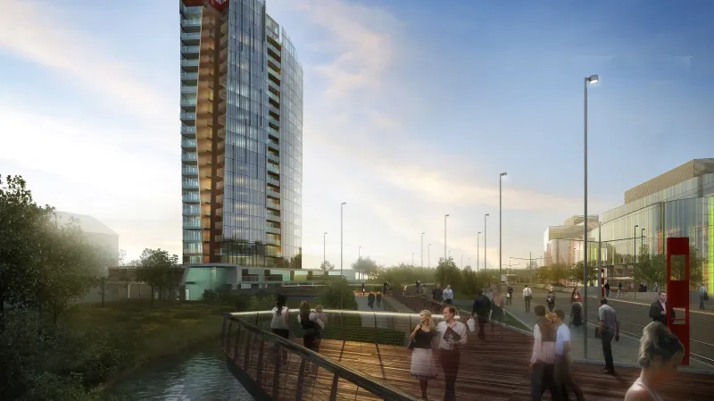 Vizualizace budovy Šantovka Tower