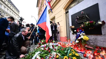 Korzo Národní, které připomíná 36. výročí sametové revoluce