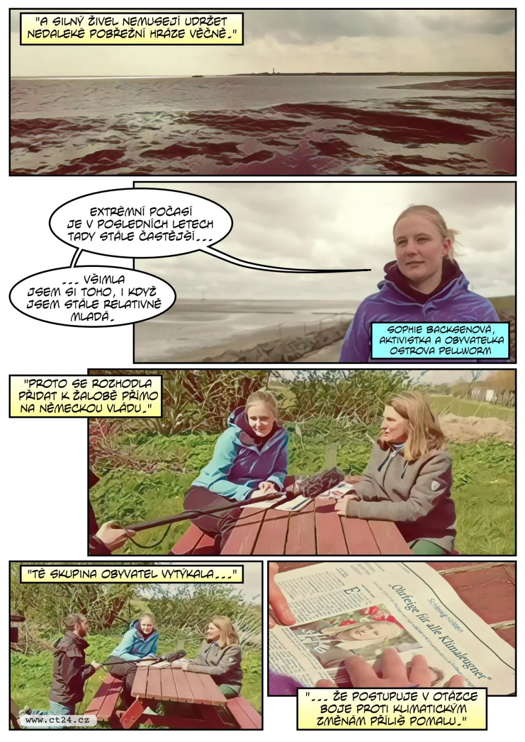 Němka bojuje za farmu na ostrově