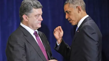 Petro Porošenko a Barack Obama