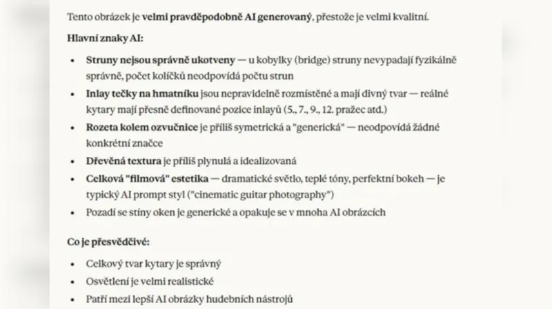 Vysvětlení nepravosti snímku