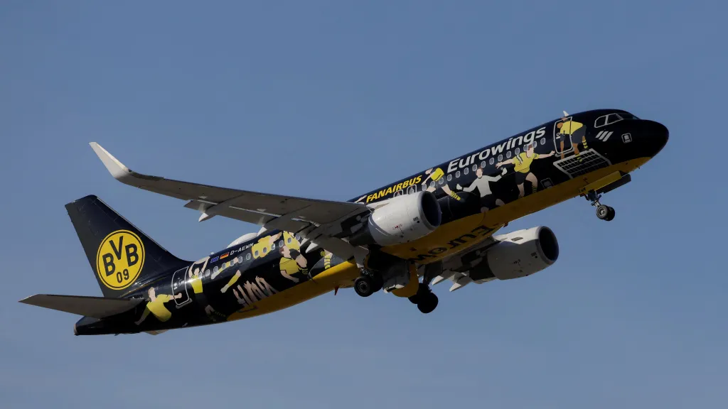 Airbus A320-214 letecké společnosti Eurowings (ilustrační foto)