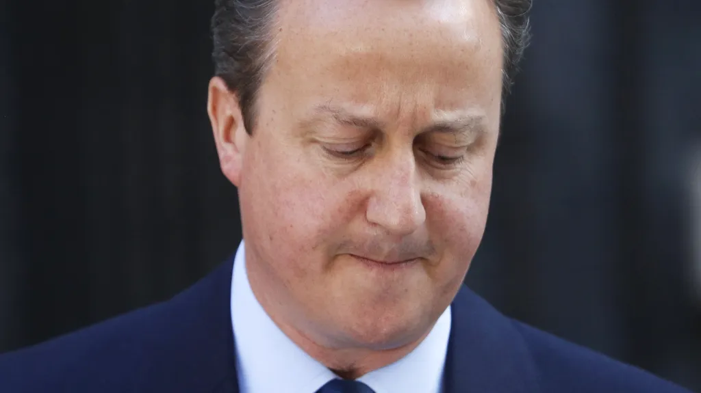 David Cameron po oznámení výsledků v referendu o brexitu oznámil svou rezignaci