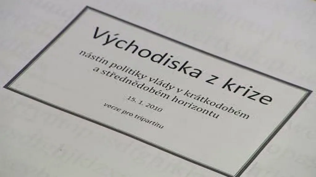 Vládní východiska z krize