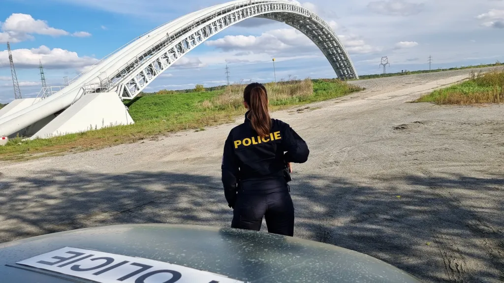 Policejní kontroly na hranici se Slovenskem v Lanžhotě
