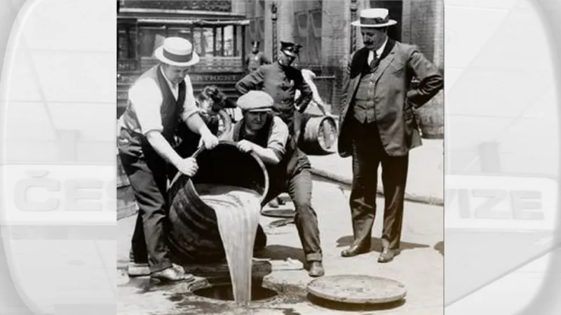 Při prohibici se vylévalo