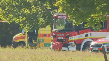 Záchranné složky v Letňanech po pádu letadla