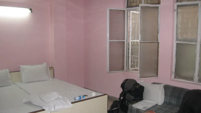 Pokoj v guest housu v Indii