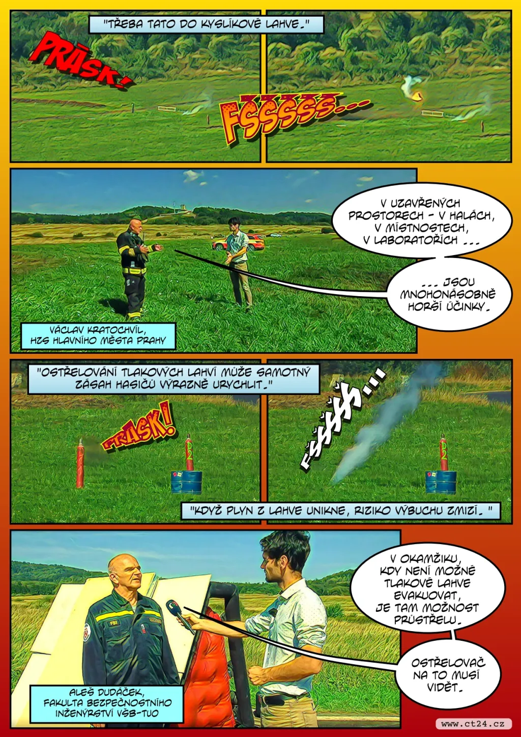 Jak snížit riziko exploze tlakové lahve?