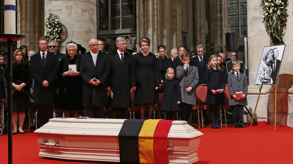 Pohřeb belgické královny Fabioly