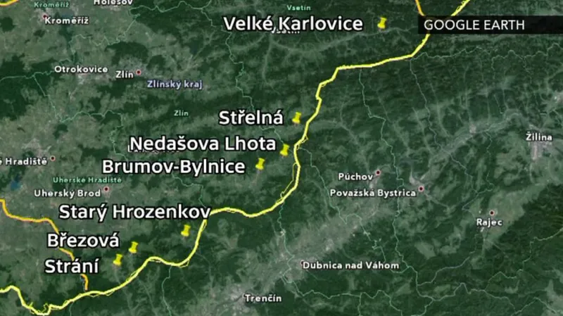 Hraniční přechody na území Zlínského kraje