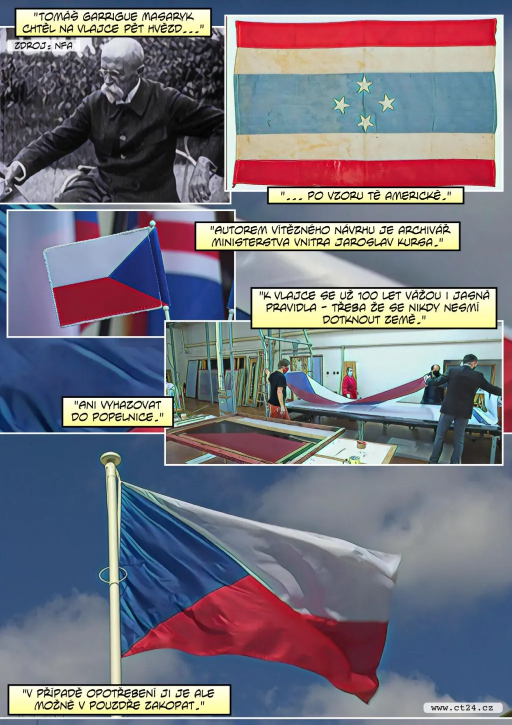 Státní vlajka slaví sto let