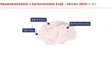 Nezaměstnanost v Karlovarském kraji – červen 2019 (v %)