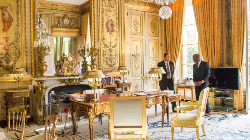 Prezidentská pracovna v Elysejském paláci