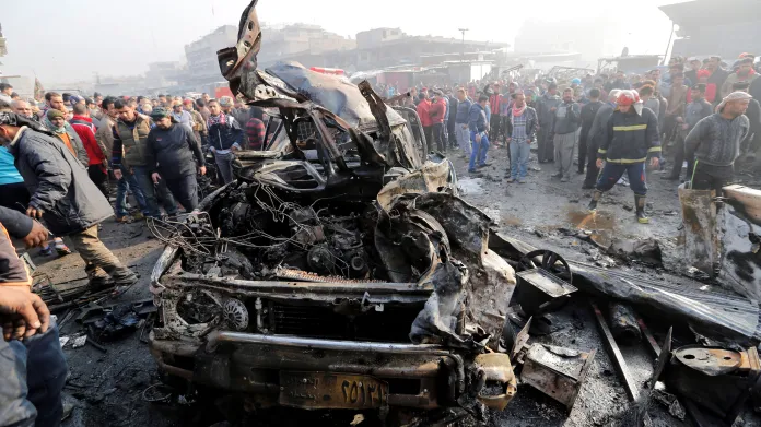 Výbuch na tržišti v Bagdádu
