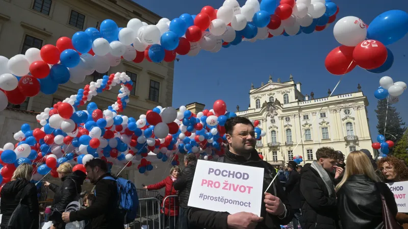 Pochod pro život z Hradčanského na Václavské náměstí, 11. dubna 2026, Praha