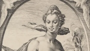 Hendrick Goltzius, Venuše, 1595, mědiryt