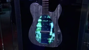 Kytara se zabudovaným monitorem