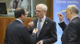 Francois Hollande a Herman Van Rompuy