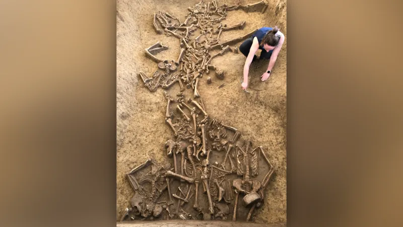 Katharina Fuchsová na místě výzkumu