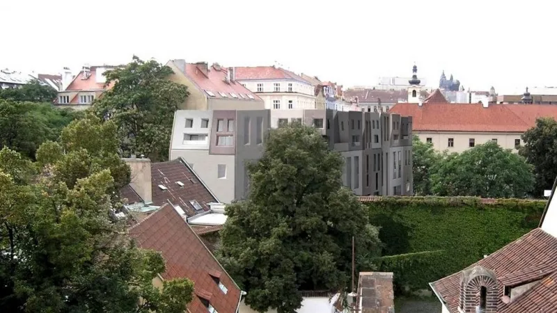 Vizualizace budovy Face house