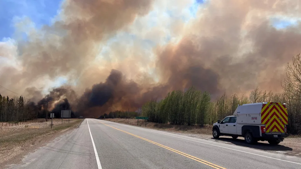 Požár v kanadském státě Alberta