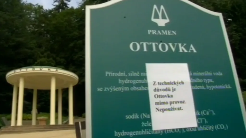 Pramen Ottovka je uzavřený kvůli vysokému obsahu bakterií
