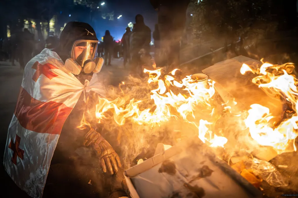 3. místo v kategorii Projekt Evropa (Tomáš Benedikovič, Denník N / Protivládní protesty v Gruzii)