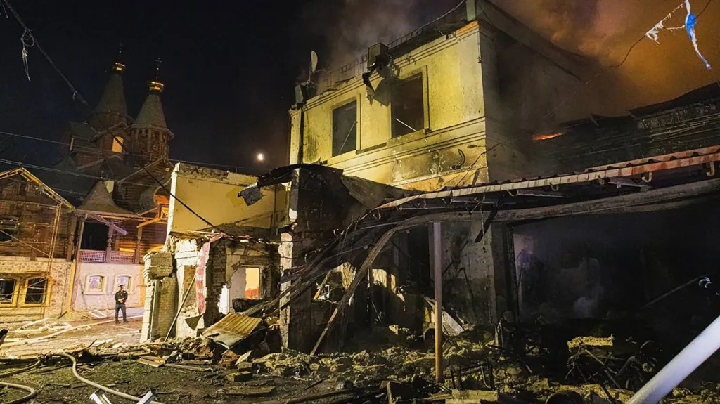 Ruský útok na na město Čuhujiv v Charkovské oblasti, 9. 6. 2026