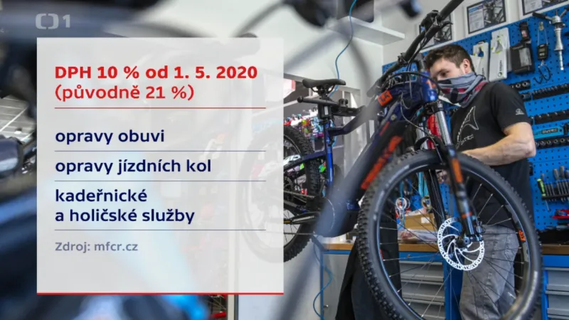 DPH 10 procent od 1. května 2020 (původně 21 procent)