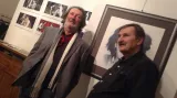 Bolek Polívka a Jef Kratochvil na vernisáži výstavy
