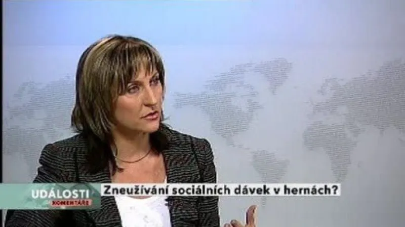 Události, komentáře o hazardu a sociálních dávkách