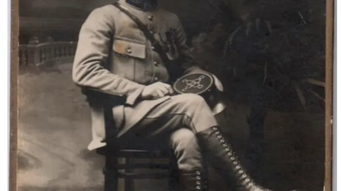 Heliodor Píka po návratu z francouzských legií v Moravské Ostravě v roce 1919