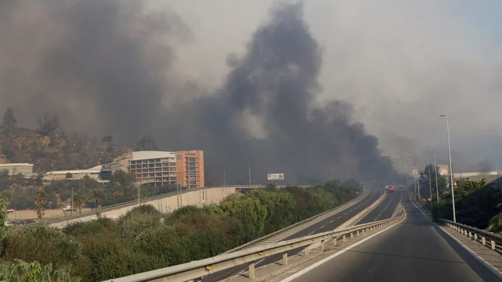 Požáry v Chile