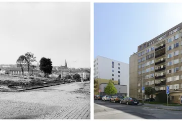 Obrazem: Žižkovské pavlačáky začaly před 40 lety padat k zemi. Ustoupily panelovým zítřkům