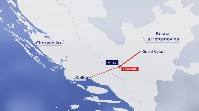 Pád českého vrtulníku v Bosně a Hercegovině